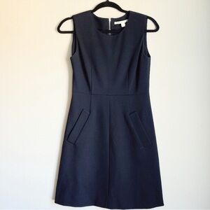 Diane Von Furstenberg Dresses | Navy Zipper Dress